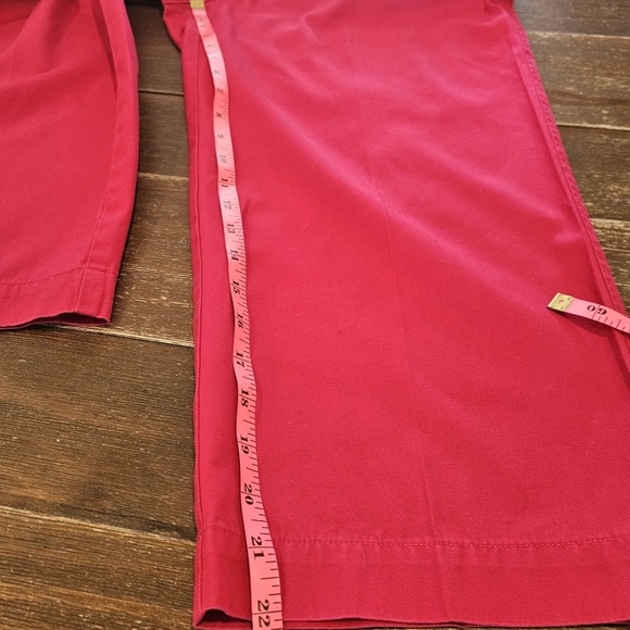 Talbots Women's Red Wide Leg Cropped Pants , 12P - Picture 9 of 9